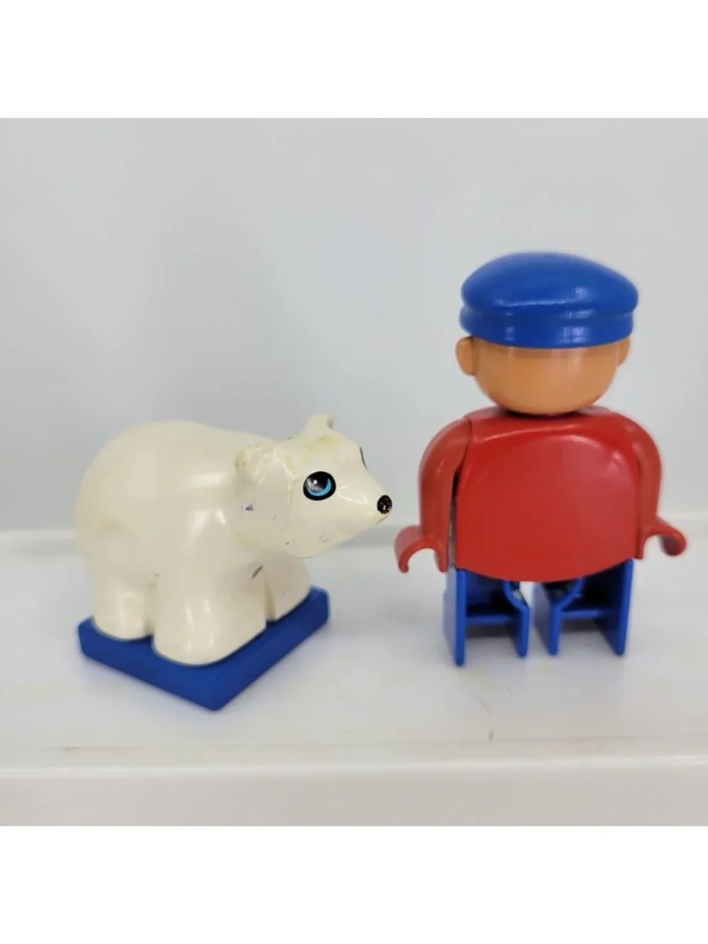 Vintage Lego Duplo Lot - Family Mom Dad Kids Baby Dog Clown PlayPen Polar Bear
